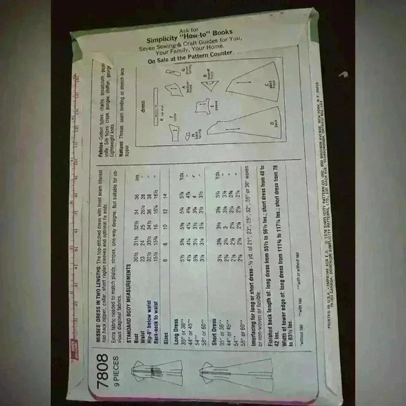 Vintage 1970 sewing pattern - Picture 2 of 2